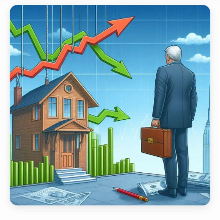 cover art for House prices firmly on the rise again. Leo exits.