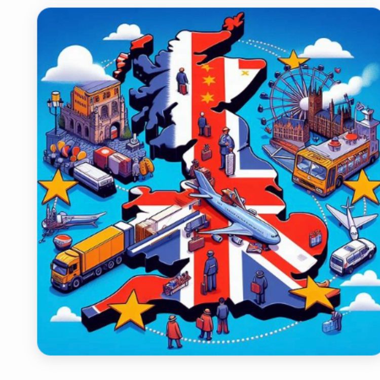 cover art for An ex-UK Cabinet Minister suggests bussing refugees to the Irish border in order to show the "pious" Irish government who is the boss.
