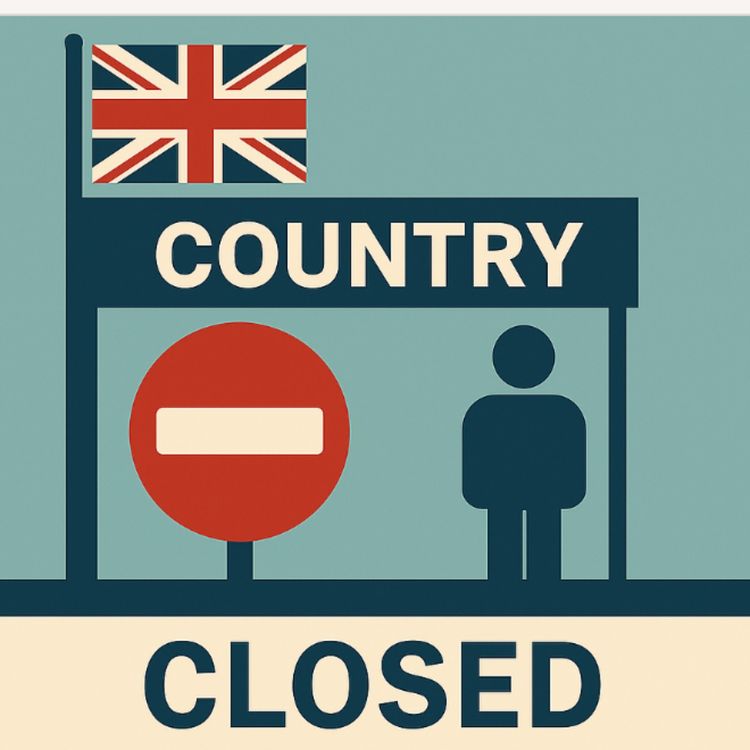 cover art for Trump chickens out. Starmer veers right and loses middle England.