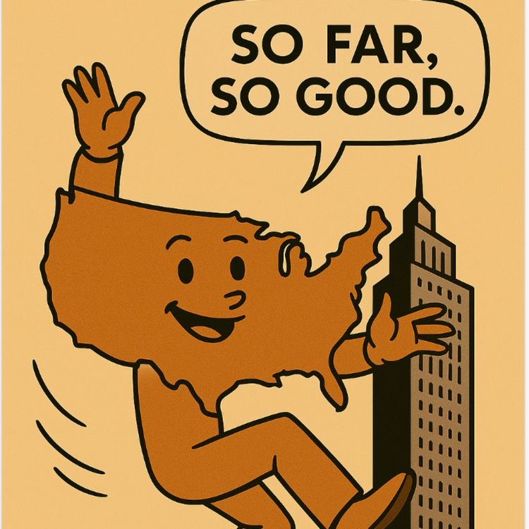 cover art for No big tariff consequences in the data - yet. Ireland still going gangbusters?