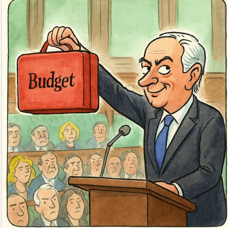 cover art for Budget 2026. And a bit on current market madness