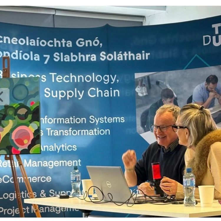 cover art for Podcast special: War, AI, Slow Learners and Art with Joan Mulvihill