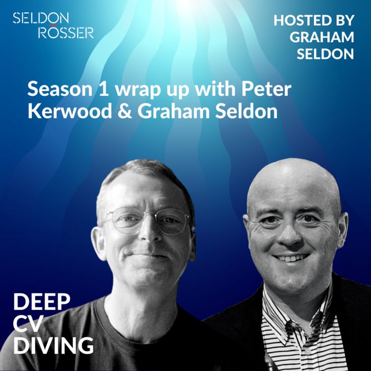 cover art for Season 1 wrap up with Peter Kerwood and Graham Seldon
