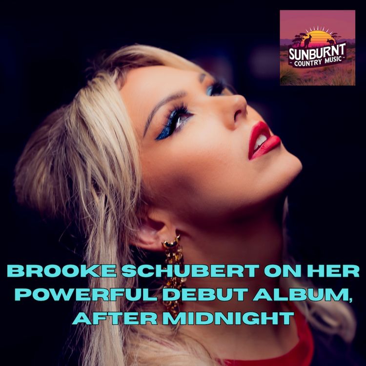 cover art for Brooke Schubert on her powerful debut album, After Midnight