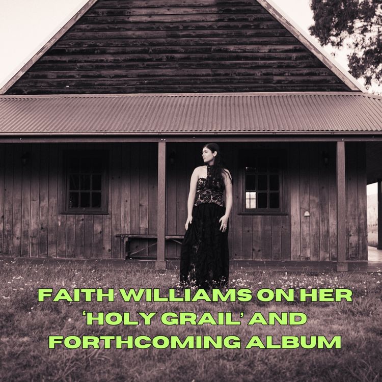 cover art for Faith Williams on her ‘Holy Grail’ and forthcoming album