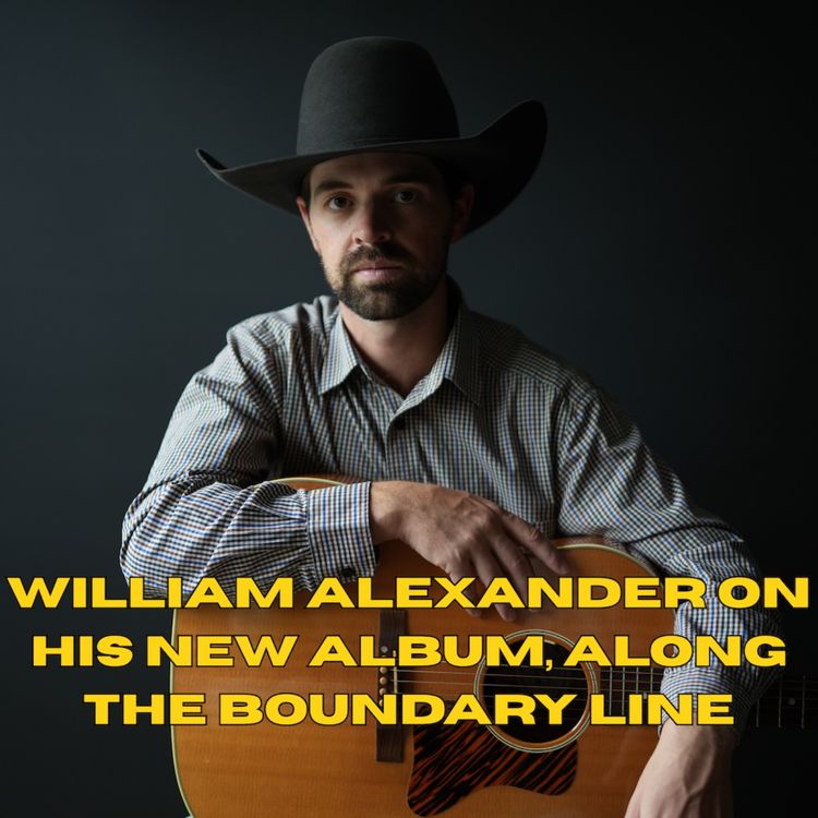 cover art for William Alexander on his new album, Along the Boundary Line