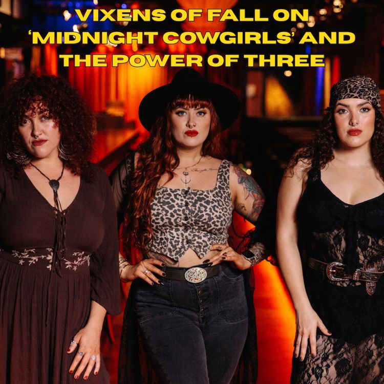 cover art for Vixens of Fall on ‘Midnight Cowgirls’ and the power of three