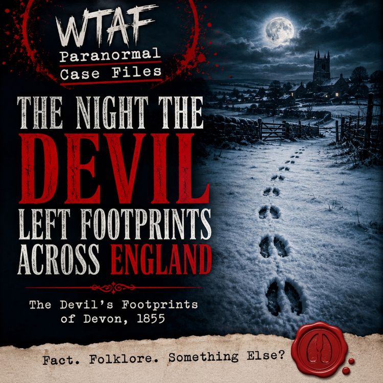 cover art for The Night the Devil Left Footprints Across England | WTAF Paranormal Case Files