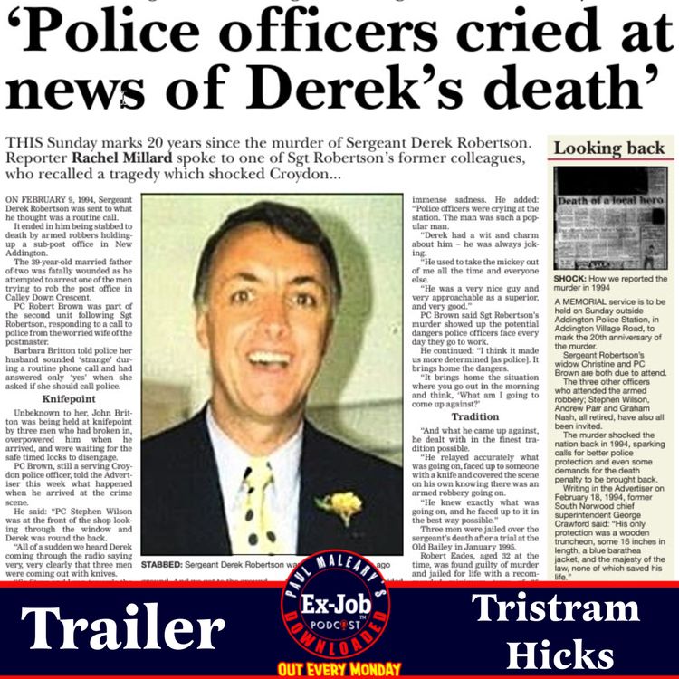 cover art for Tristram Hicks Trailer - The Murder Of Sgt Robertson