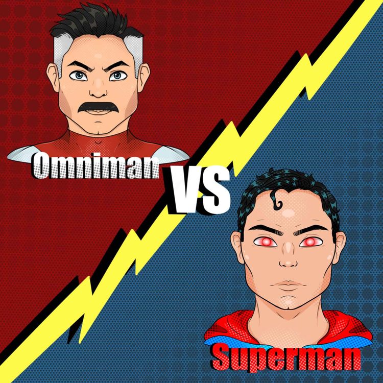 cover art for Omni-Man vs Superman