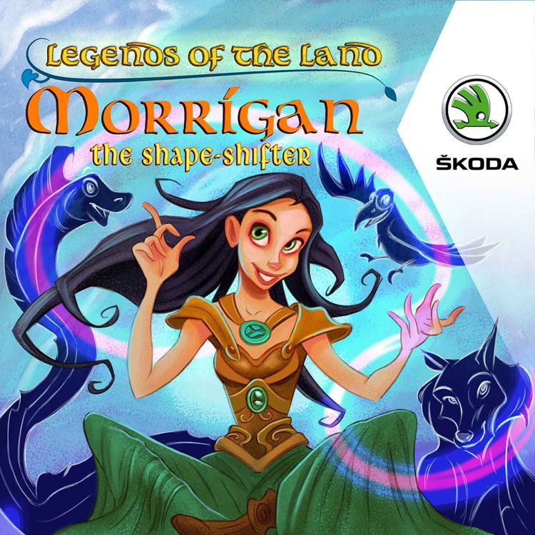 cover art for The Morrígan, the Shape-Shifting Phantom Queen