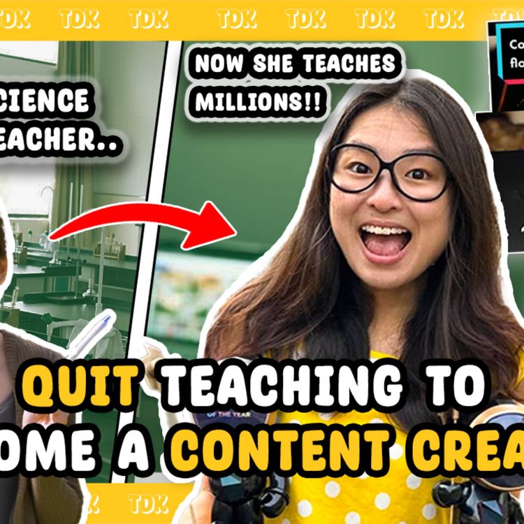 cover art for She Quit Teaching… Now MILLIONS Learn From Her (Ft. Just Keep Thinking)
