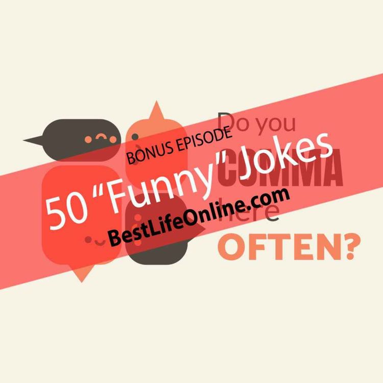 cover art for 50 "Funny" Jokes - Do You Comma Here Often