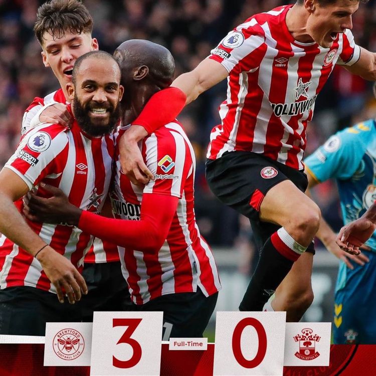 cover art for Brentford 3 Southampton 0 - post-match podcast from the stands