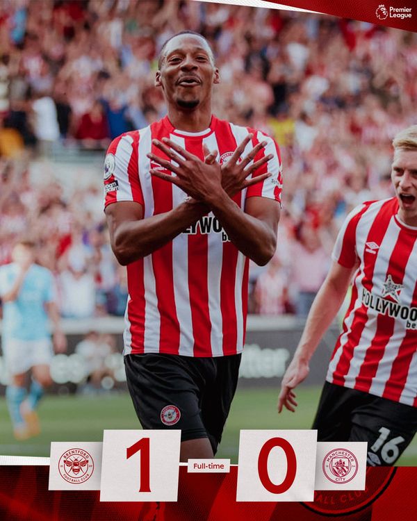 cover art for Brentford 1 Manchester City 0 - post-match podcast from the stands