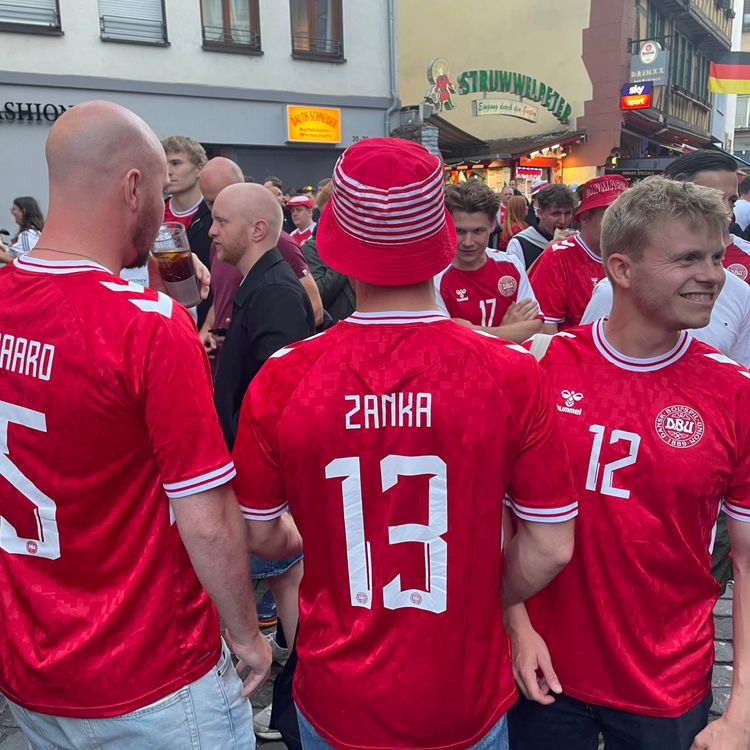 cover art for Euro 2024: Denmark and England Fans Invade Frankfurt - Pre-Match Podcast