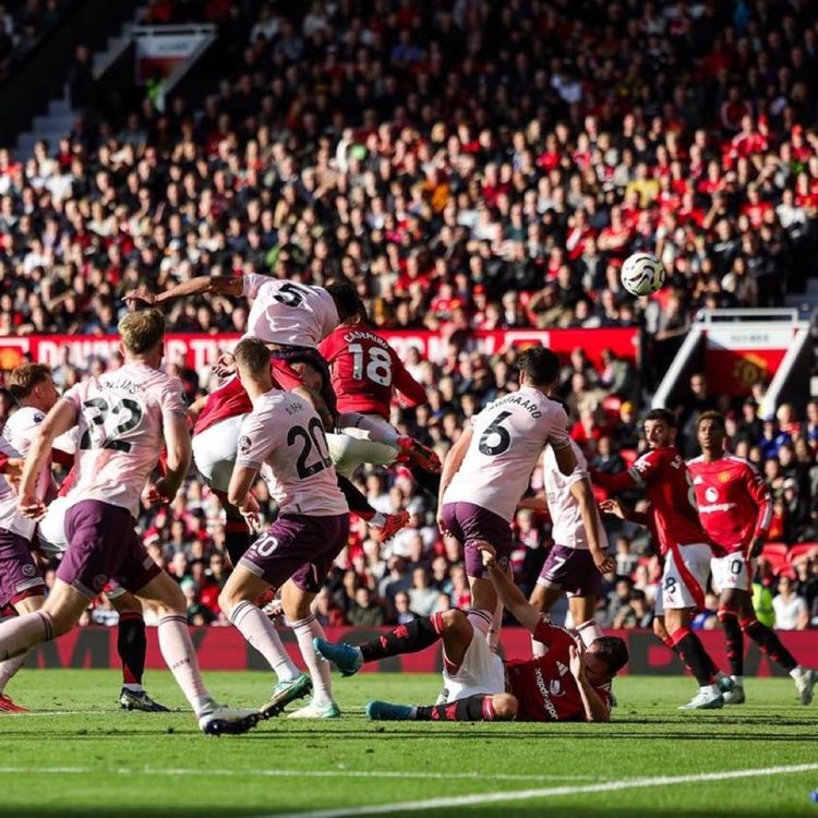 cover art for Man United 2 Brentford 1 - post-match podcast from the stands