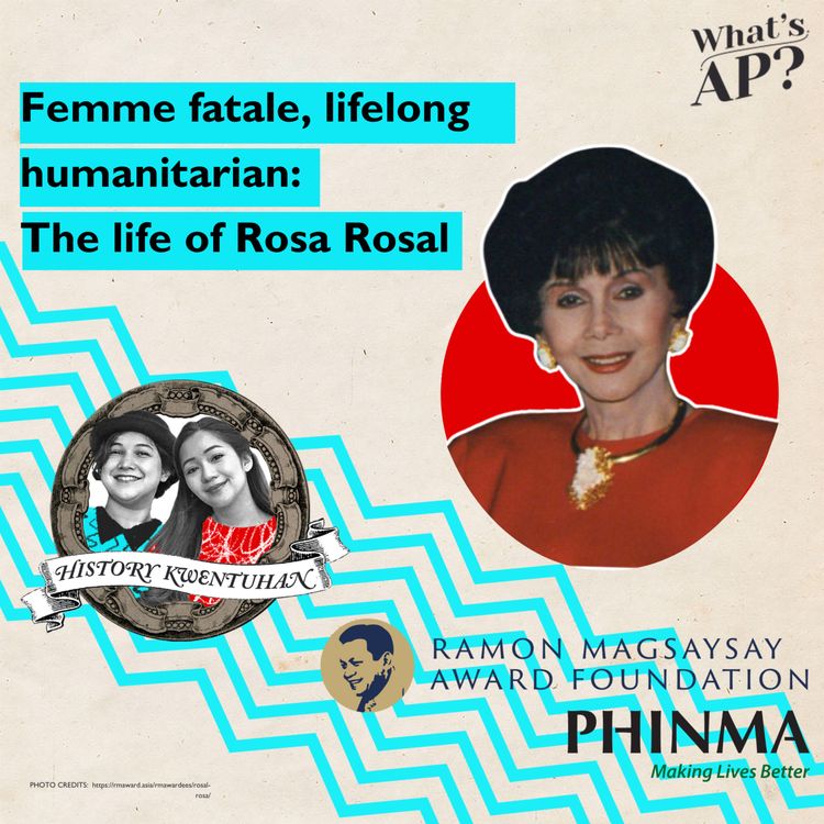 cover art for  Femme fatale, lifelong humanitarian: The life of Rosa Rosal