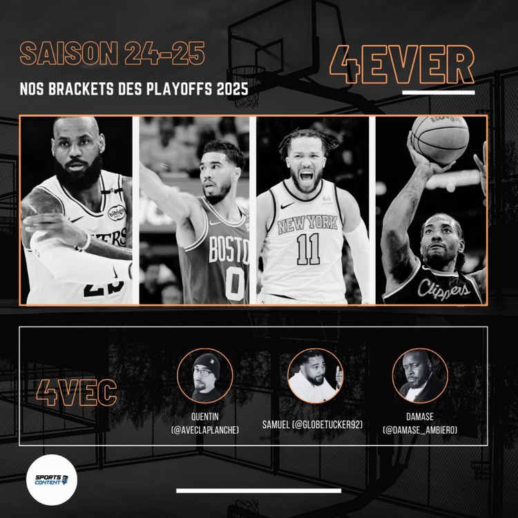 cover art for Nos brackets des playoffs 2025