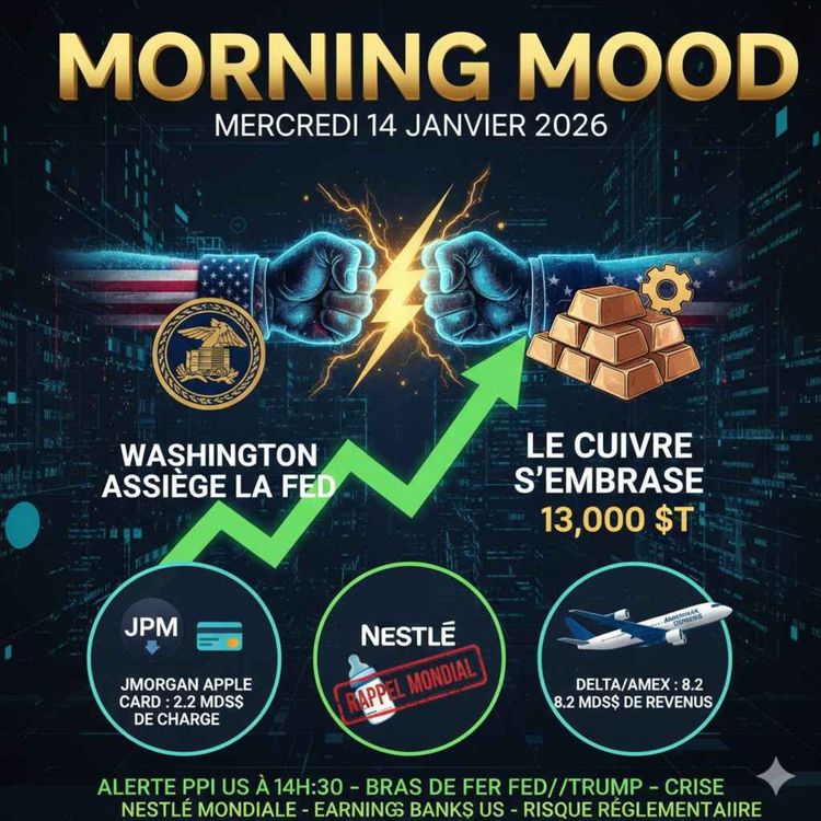 cover art for Le Clash des Titans : Washington assiège la Fed et le Cuivre s'embrase