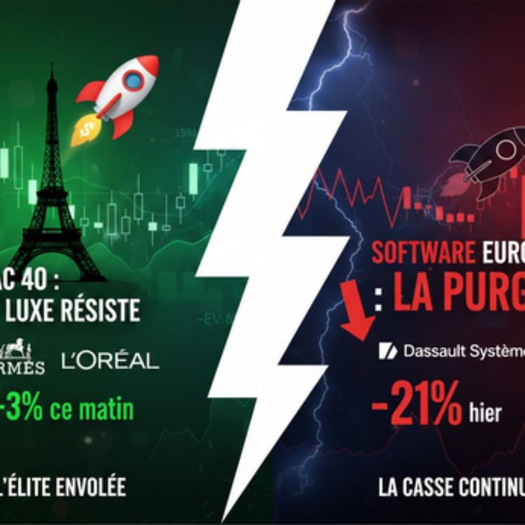 cover art for L'Élite vs la Casse : Wall Street sous tension, le CAC 40 en thérapie de choc.