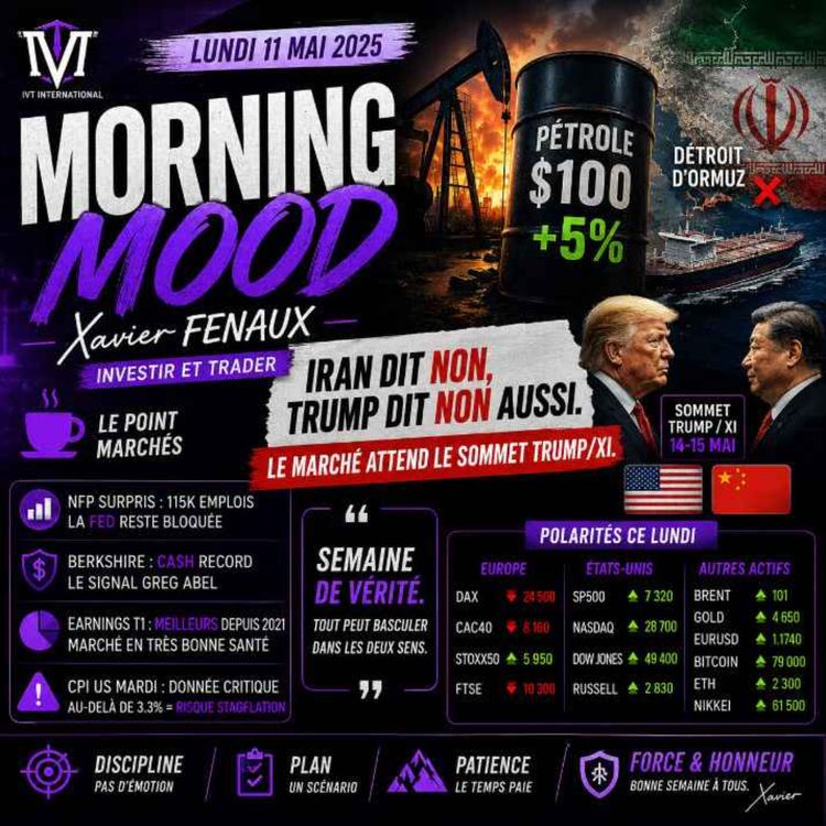 cover art for Iran, Inflation US, Trump/Xi : la semaine où tout peut basculer