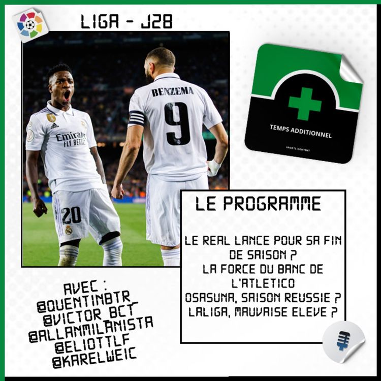 cover art for La Liga - J28 : Le Real Madrid lancé pour sa fin de saison ?