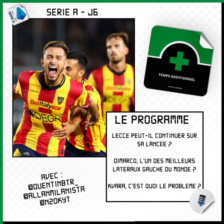 cover art for Serie A - J6 : Lecce peut-il continuer sur sa lancée ?