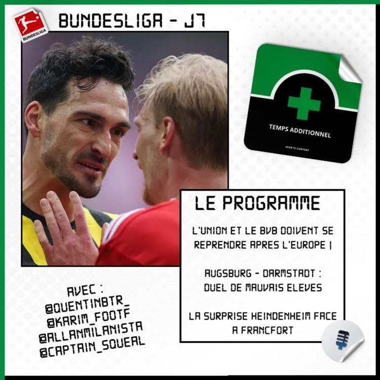 cover art for Bundesliga - J7 : L'Union Berlin et le Borussia Dortmund, adversaires, doivent se reprendre !