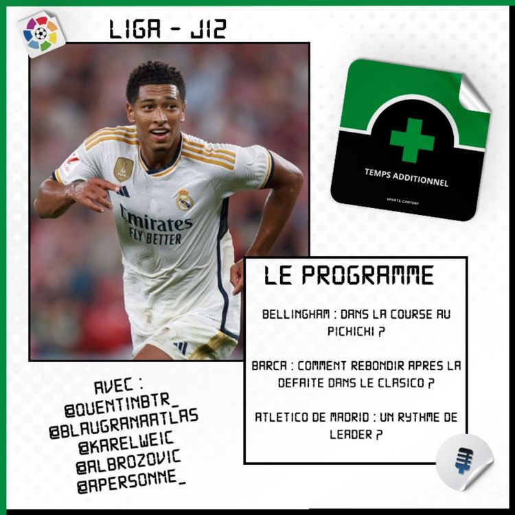 cover art for La Liga - J12 : Bellingham, dans la course au Pichichi ?