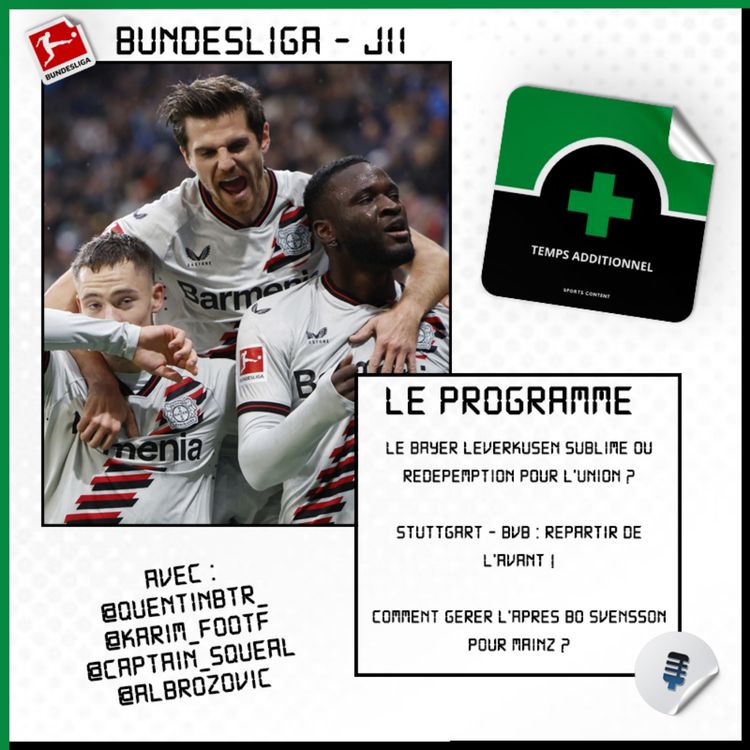 cover art for Bundesliga - J11 : Le Bayer Leverkusen sublime ou la rédemption pour l'Union Berlin ?