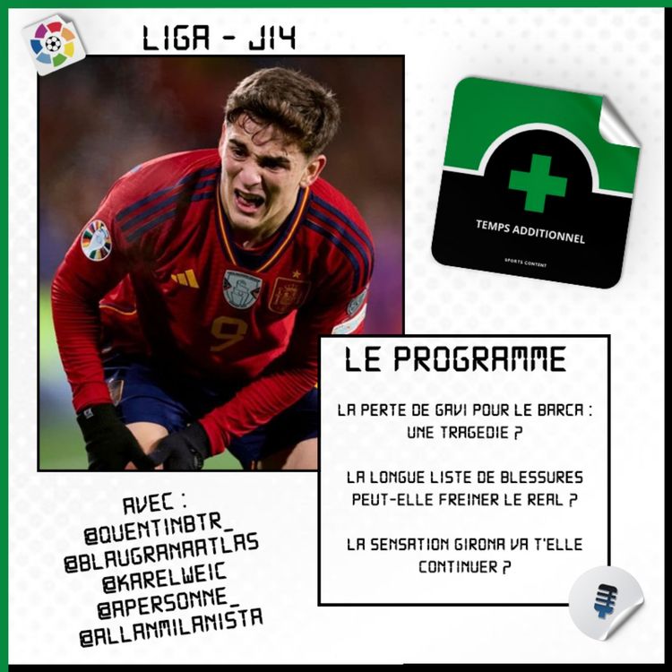 cover art for La Liga - J14 : La perte de Gavi, une tragédie pour le Barça ?