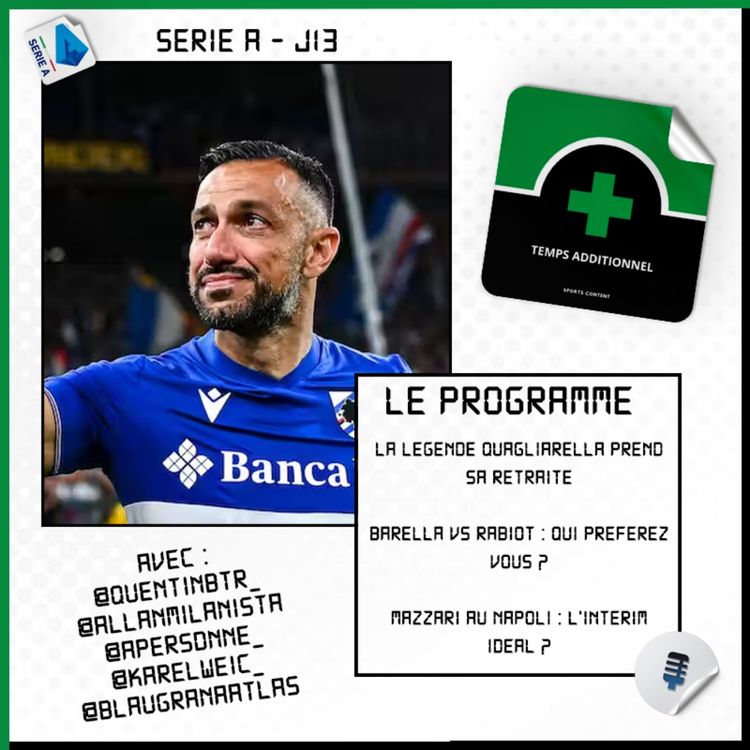 cover art for Serie A - J13 : La légende Quagliarella prend sa retraite