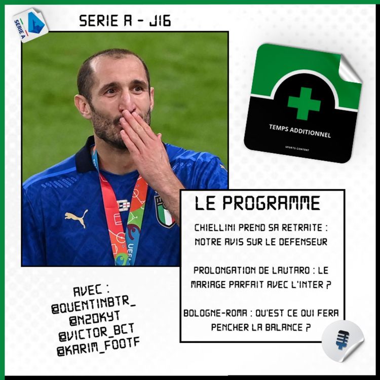 cover art for Serie A - J16 : Chiellini prend sa retraite !