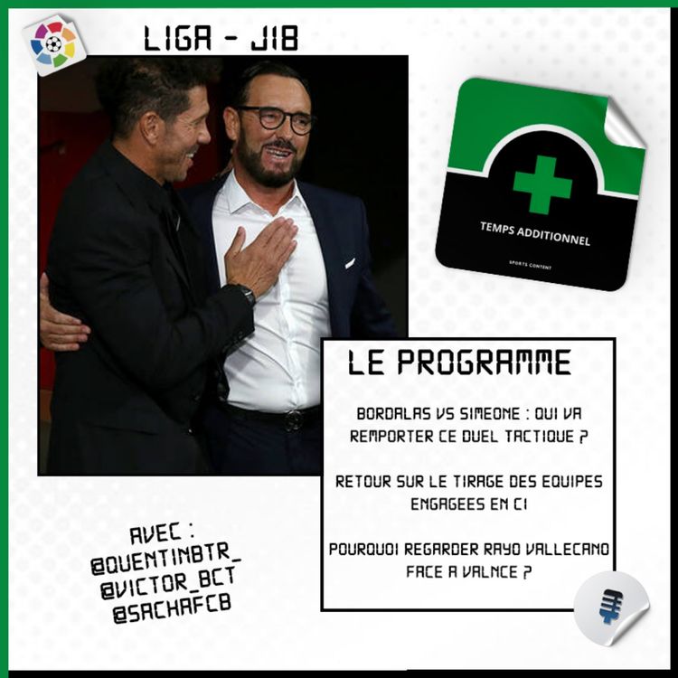 cover art for La Liga - J18 : Bordalas vs Simeone : qui remportera le duel tactique ?