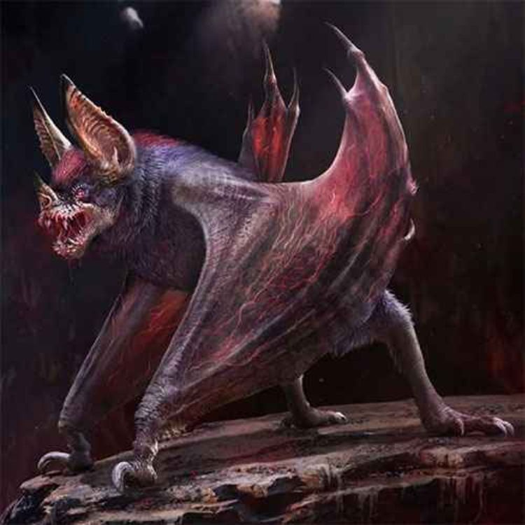 cover art for Desmodus draculae, the Giant Dracula Bat