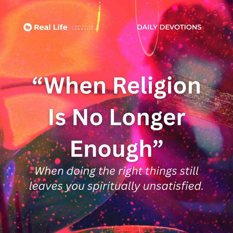 cover art for When Religion Is No Longer Enough | Pastor Bong Baylon