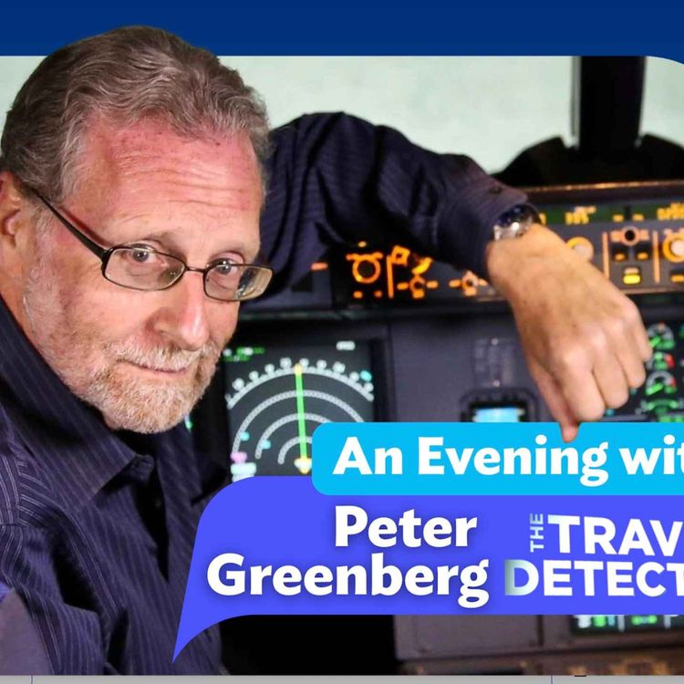 cover art for Peter Greenberg, 'The Travel Detective' in Westport!