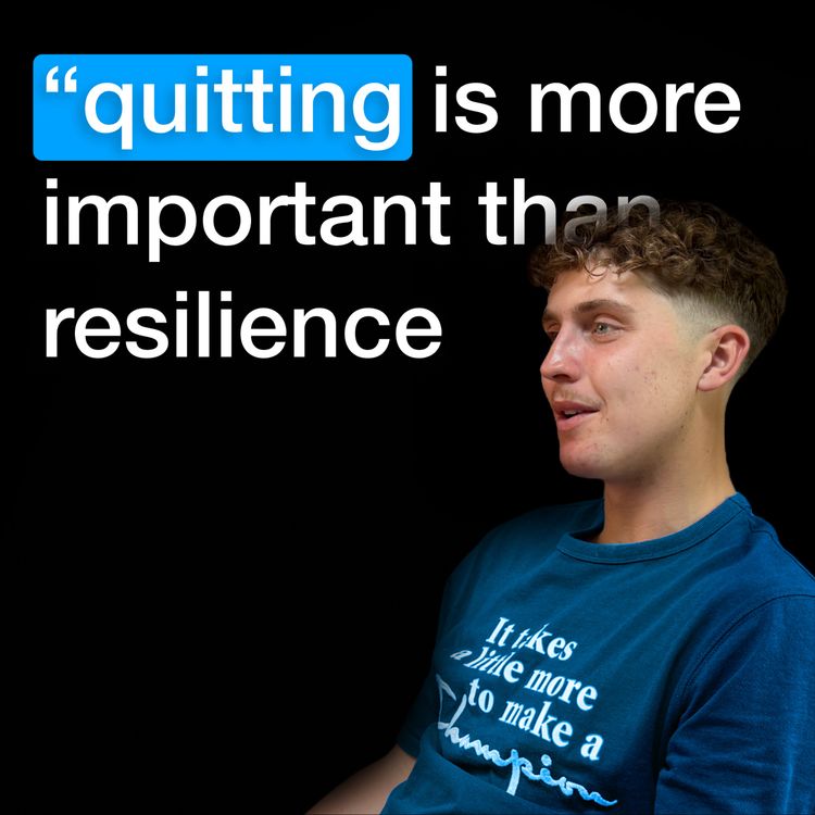 cover art for "I hate quitting, but If I do, I do it with 100% conviction" | Liam Miller & Nicholas Kratochvil |