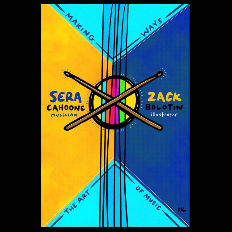 cover art for Zack and Sera: The Art of Sera Cahoone with illustrator Zack Bolotin