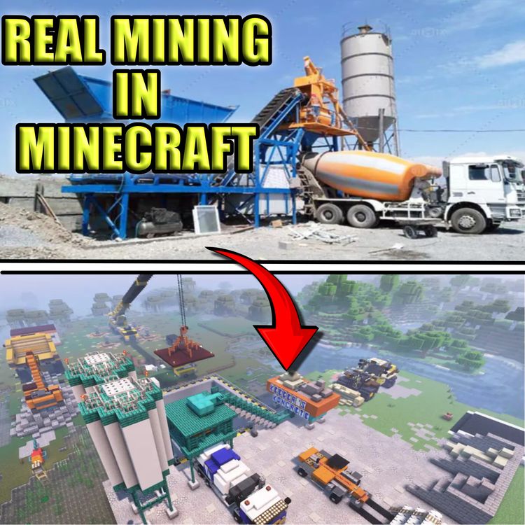 cover art for Real Mining in Minecraft: Creative Concrete