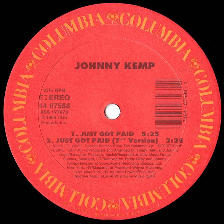cover art for Johnny Kemp - Just Got Paid (7" Version)