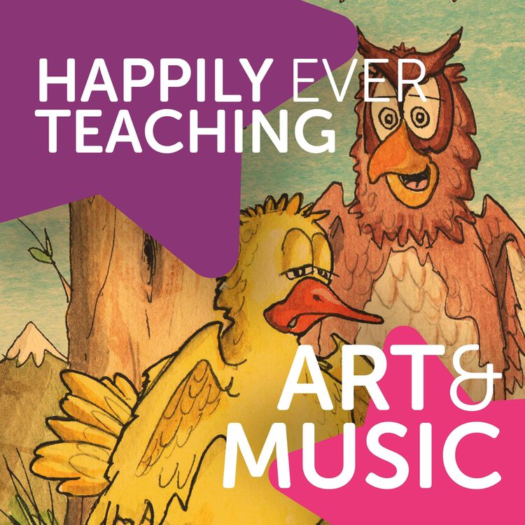 cover art for Teach Art and Music with a story for National Storytelling Week