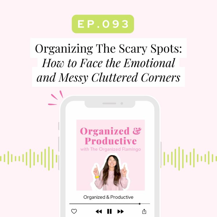 cover art for 93: Organizing The Scary Spots: How to Face the Emotional and Messy Cluttered Corners