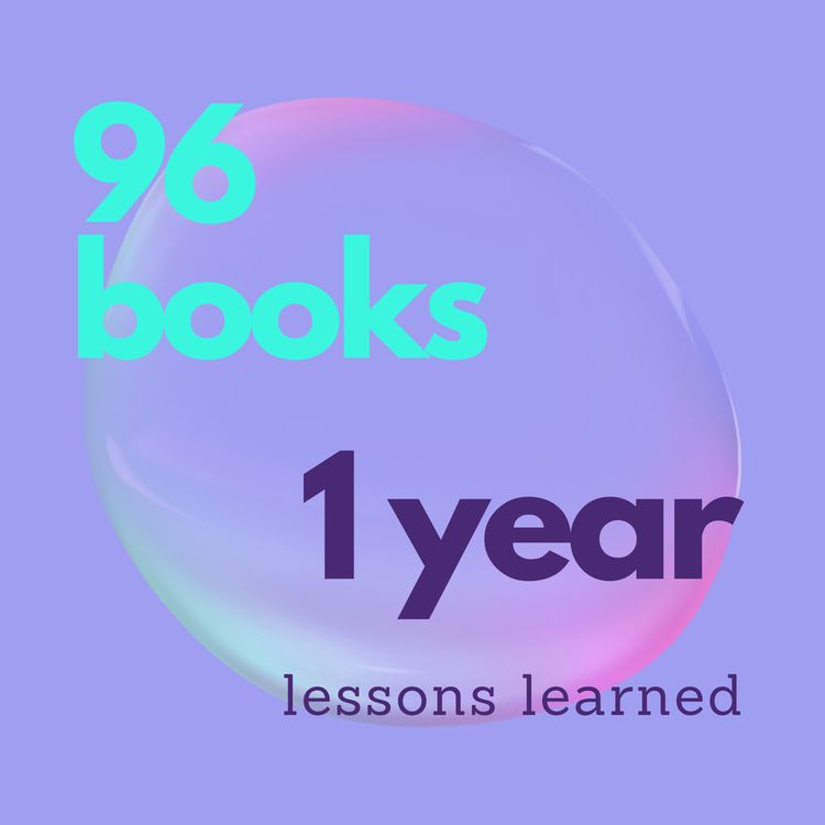 cover art for Read 96 books in a year, this is what happened