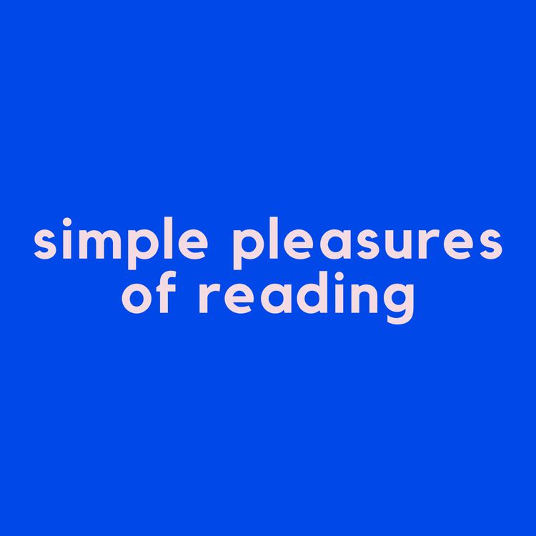 cover art for simple pleasures of reading