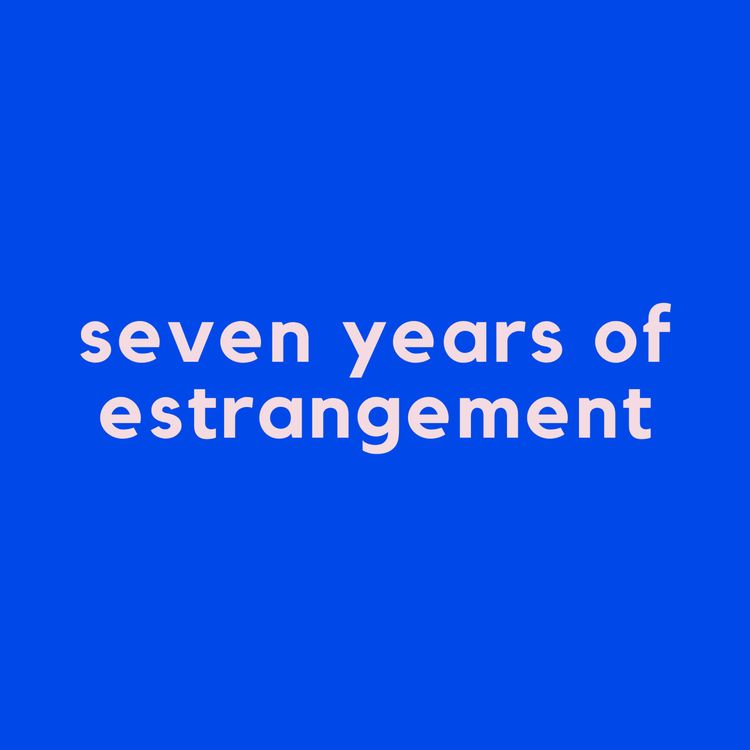 cover art for seven years of estrangement