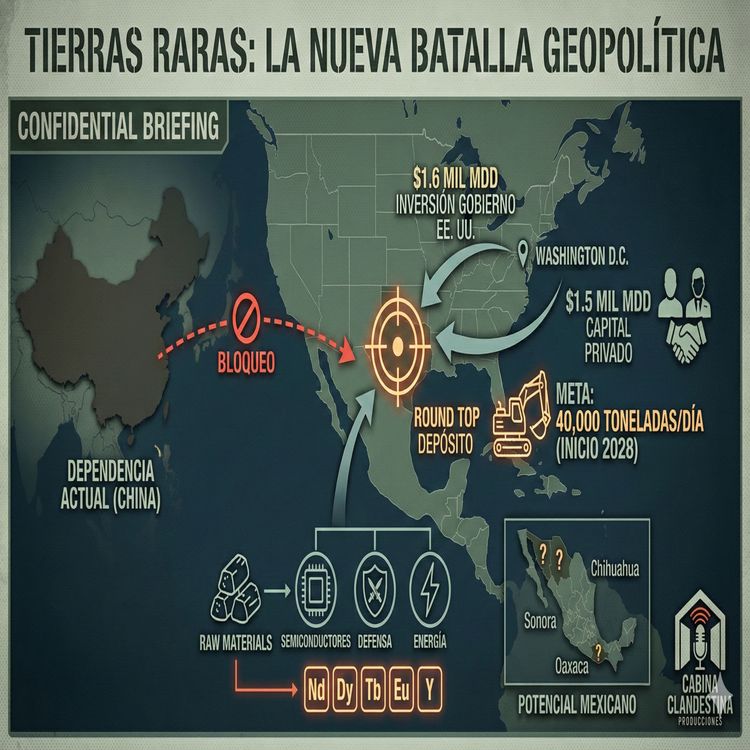 cover art for Estados Unidos va por extracción de 40 MIL toneladas al día de tierras raras