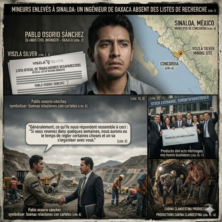 cover art for Mineurs enlevés à Sinoaloa : un ingénieur de Oaxaca absent des listes de recherche