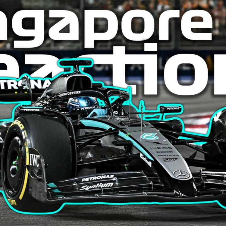 cover art for Russell Cruises To Victory! | Papaya Rules Drama! | Mclaren Champs | F1 Singapore GP Race Reactions